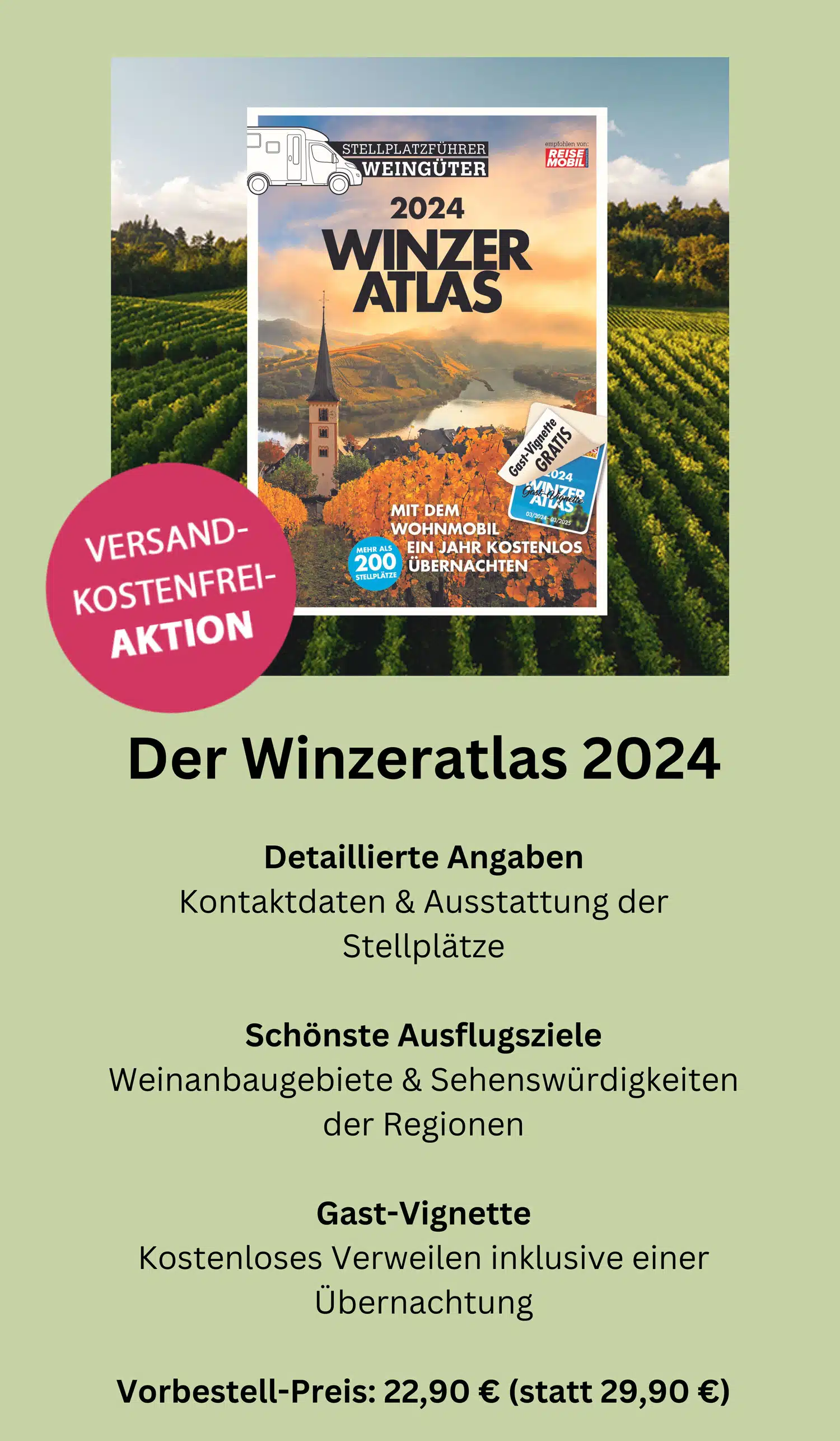 Winzeratlas 2024, Stellplatzführer Weingüter, Stellplätze Winzer